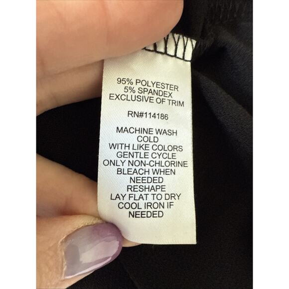 89th & Madison NWT Women’s S Whimsigoth Crochet Blouse Stretch Business Office - Picture 6 of 10